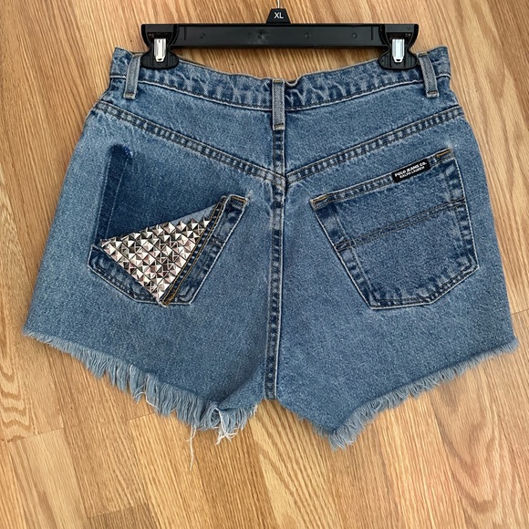 Polo Ralph Lauren Denim - RALPH LAUREN POLO STUDED HIGH WASTE SHORTS JEANS compare to Nordstrom $118